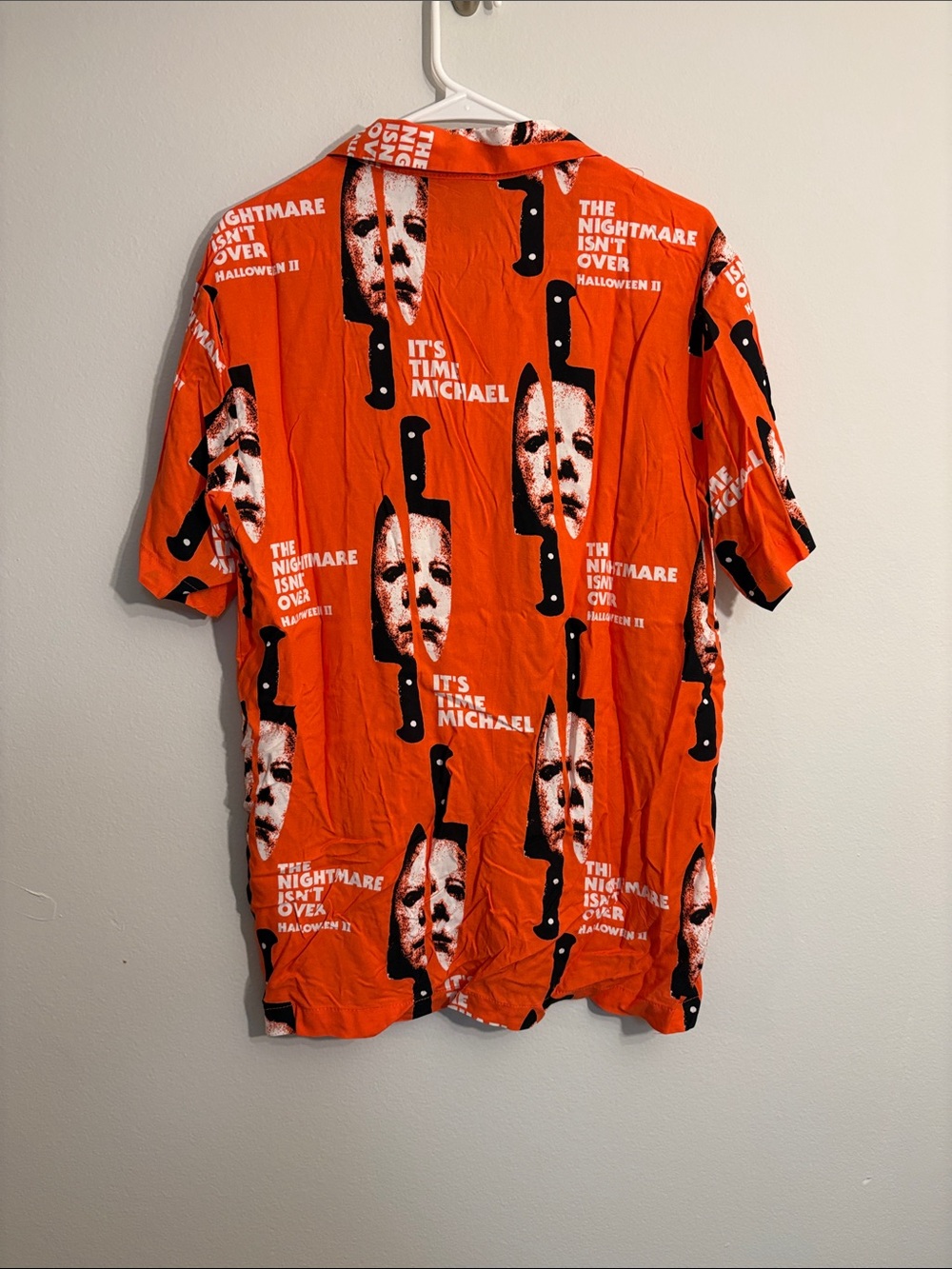 Halloween II Orange Graphic Short-Sleeve Shirt size medium - Picture 6 of 6